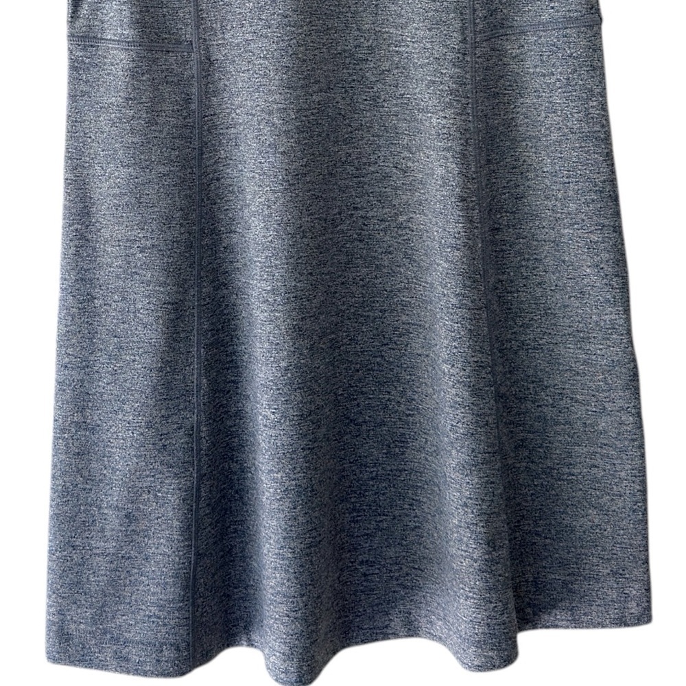 J JILL | NWOT FIT MARLED V-NECK DRESS BLACK & GRAY POCKETS | SMALL - Picture 5 of 13